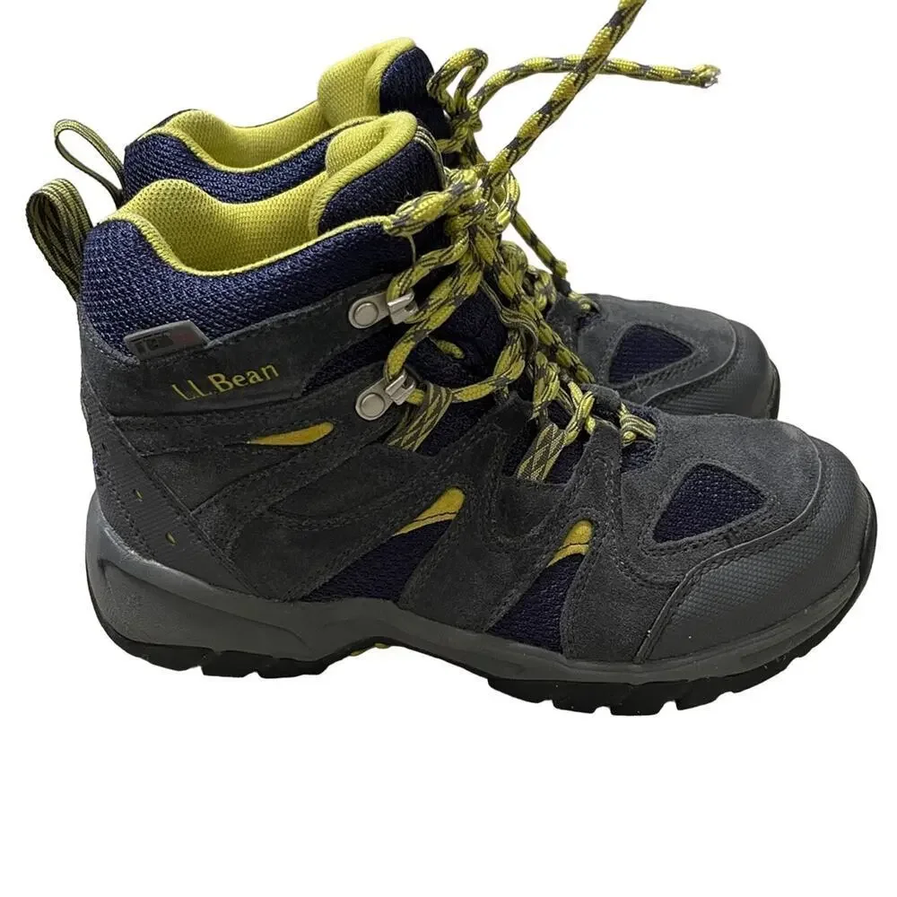 L.L.Bean Kids' Trail Model Hikers Green Gray Size 6
